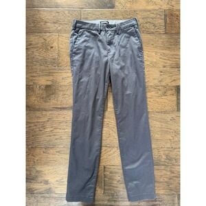 Express Mens Skinny Chino Pants Charcoal Grey 28x32 Stretch Twill Trousers